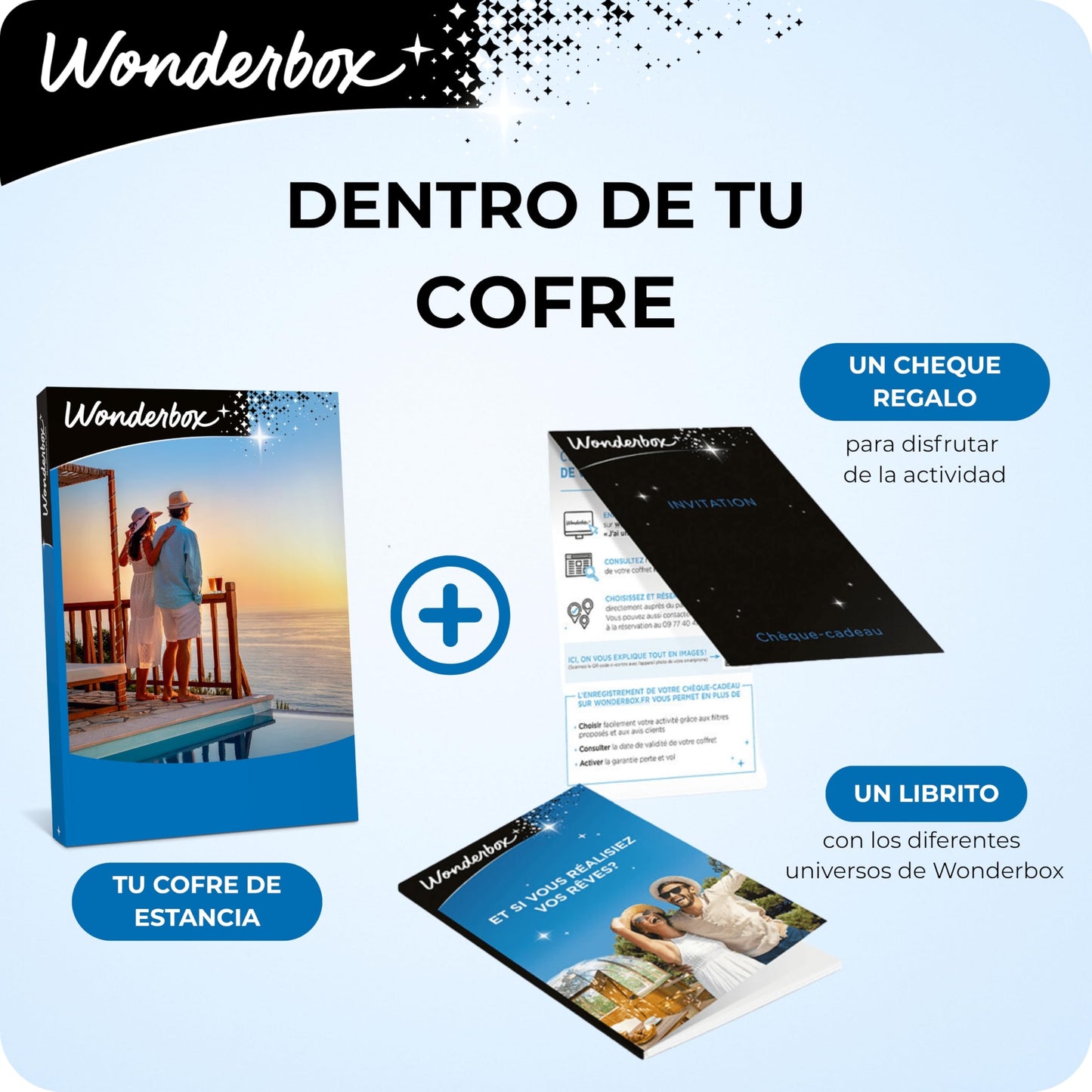 WONDERBOX - Caja Regalo - De Viaje con mi Mascota - 1 Noche con Desayuno - para 2 Personas Junto a su Mascota - 960 estancias - Ideas Regalo