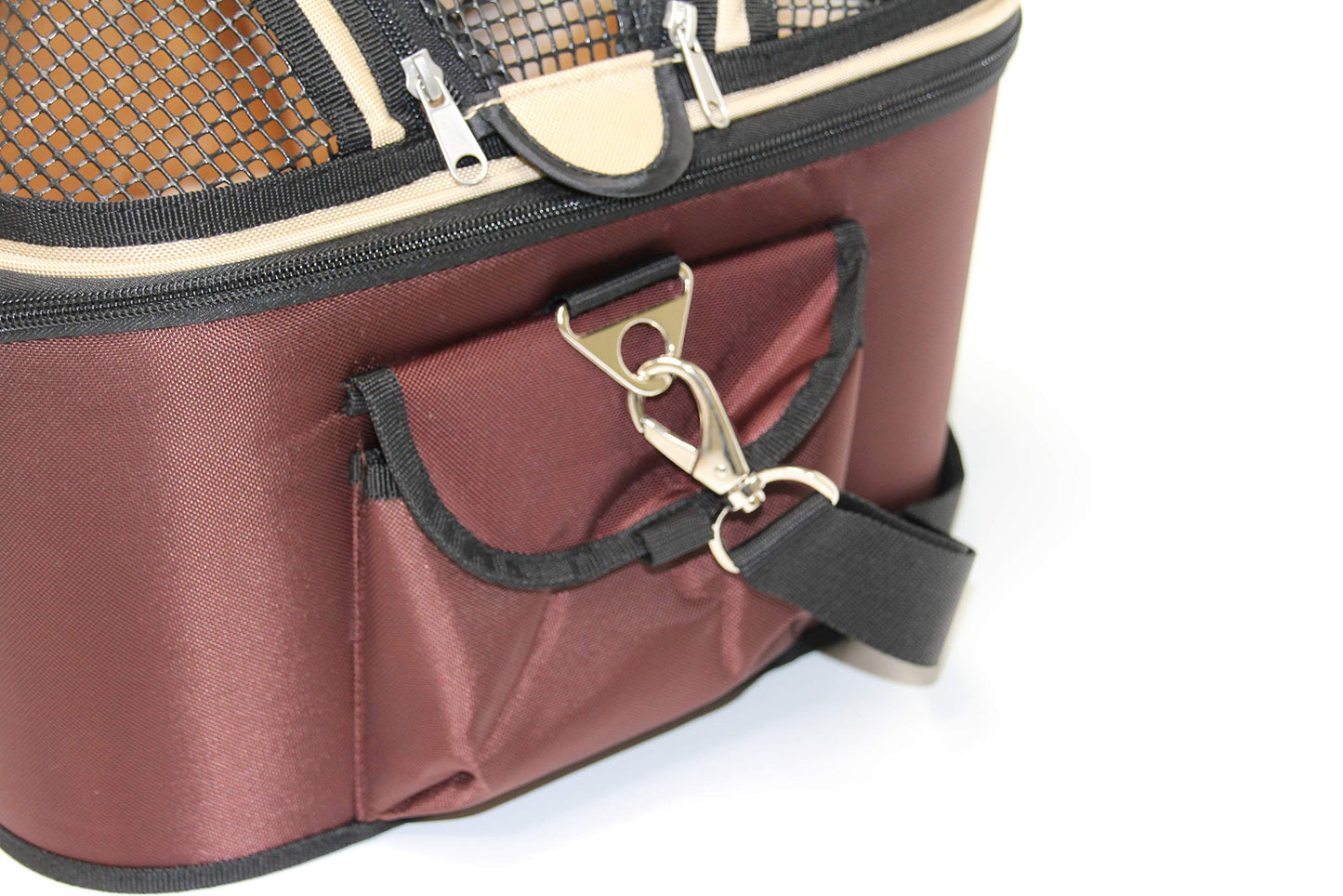 Croci Fast & Easy 2 In 1 - Transportín Para Gatos Y Perros Pequeños 49X40X35 Cm (Max 15 Kg) - Bolsa Transportín Para Perros, Gatos O Conejos Con Correa Para El Hombro, Mochila Para Mascotas (Talla M)