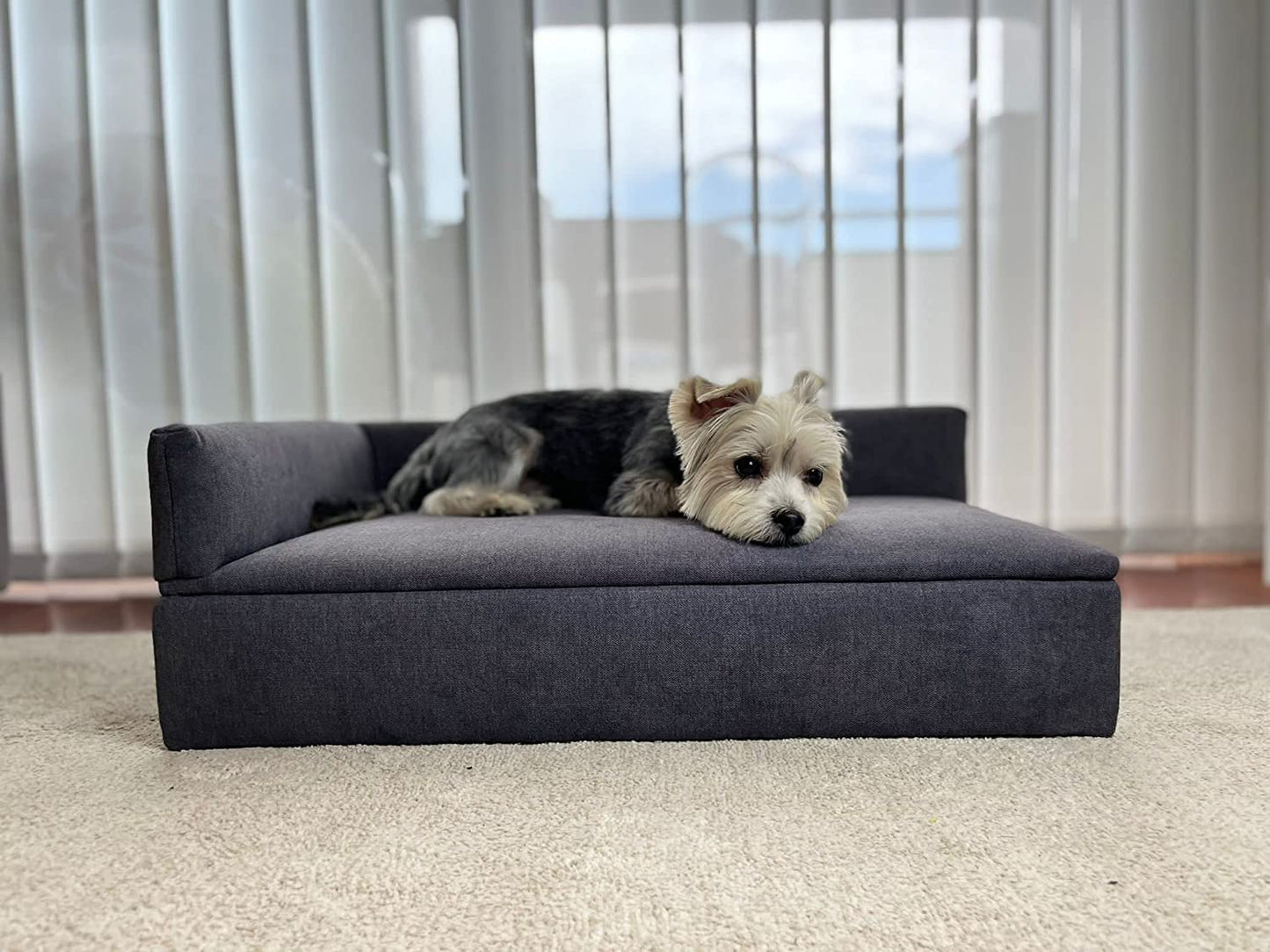 Skraut Home - Sofá Cama con Canapé Duque para Mascotas | Perros y Gatos | Tejido Especial para Pelo y Resistente | Respaldo Cómodo y Base Acolchada | 71 x 42 x 24 cm | Perros Pequeños o Medianos