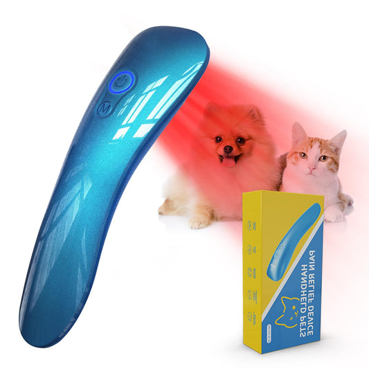 Terapia láser para perros, dispositivo de terapia de luz roja portátil con 18 x 620 nm para músculos de mascotas, cadera y artritis articular, alivio del dolor, cuidado de heridas, problemas
