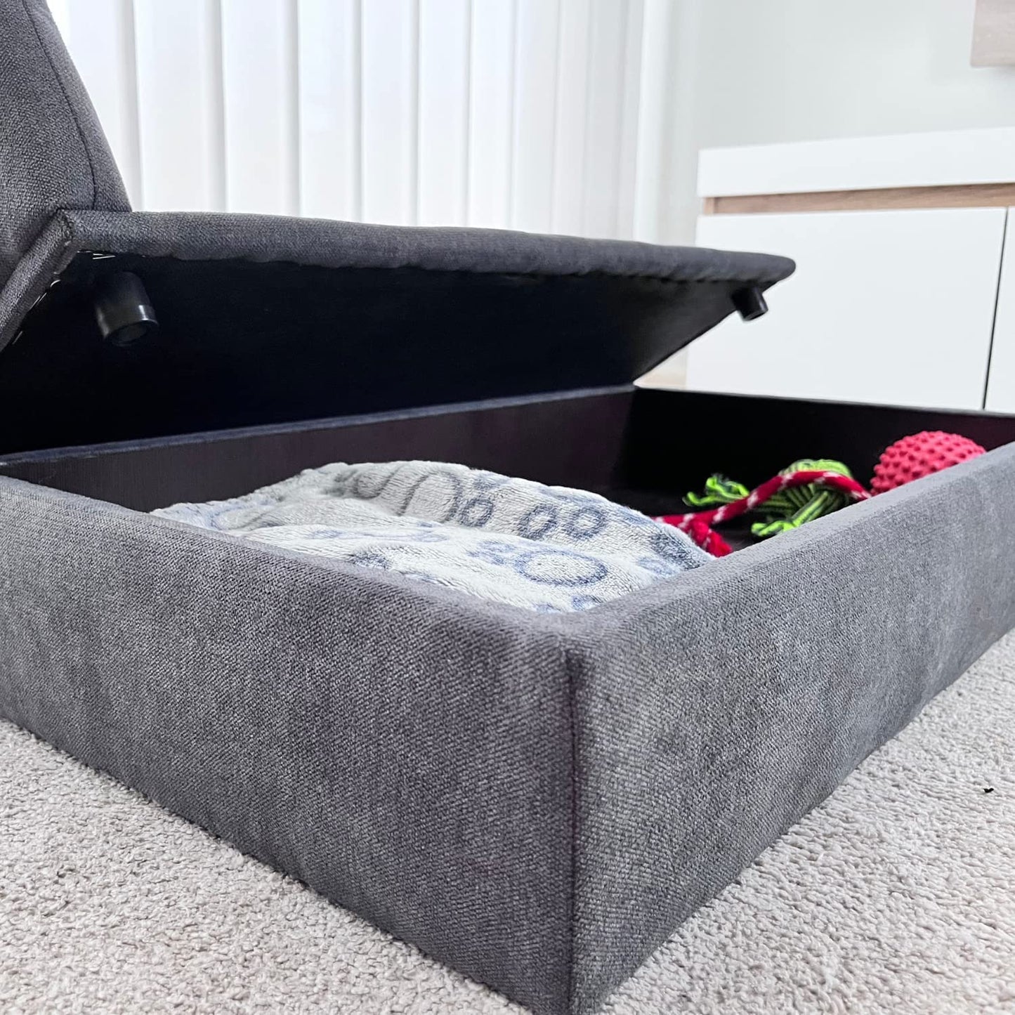 Skraut Home - Sofá Cama con Canapé Duque para Mascotas | Perros y Gatos | Tejido Especial para Pelo y Resistente | Respaldo Cómodo y Base Acolchada | 71 x 42 x 24 cm | Perros Pequeños o Medianos